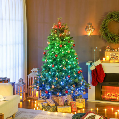 180cm Carolina Pine Christmas Tree with Colourful DIY Synchronized LED Lights and Remote