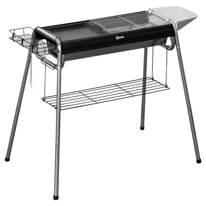 Outsunny Charcoal BBQ Grill - Black