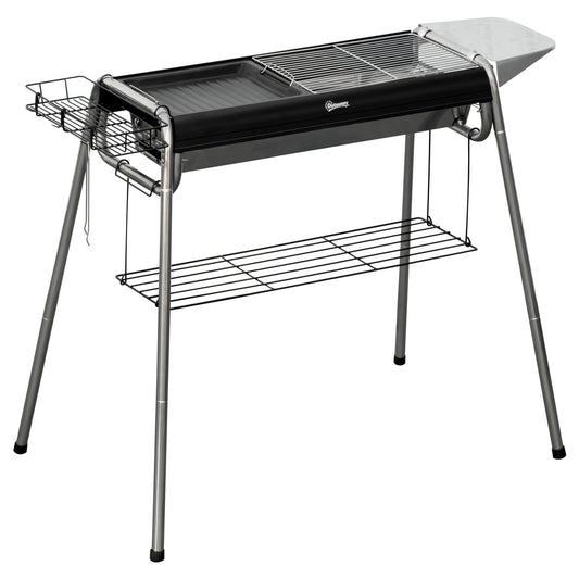 Outsunny Charcoal BBQ Grill - Black