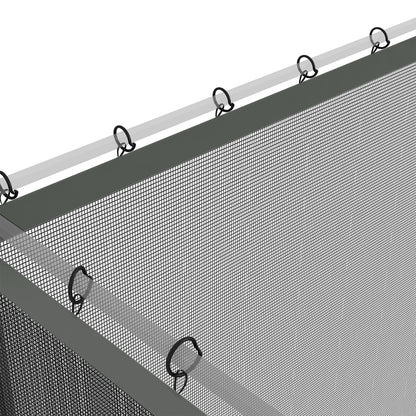 Outsunny 352 x 207cm Universal Replacement Mesh Sidewall Netting for Patio Gazebos and Canopy Tents, (Sidewall Only) Dark Grey