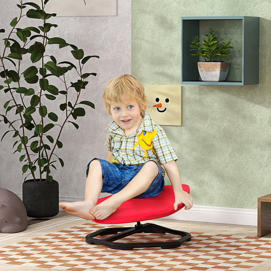 AIYAPLAY Spinning Chair Sit and Spin, Coordination & Balance, Sensory Chair for Toddlers 3-6 Years, Red