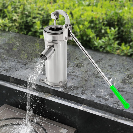 Domestic Hand Well Manual Deep Water Jet Stainless Steel Handheld Pump Shake Suction Pump For Home Garden Yard Groundwater
