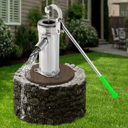 Domestic Hand Well Manual Deep Water Jet Stainless Steel Handheld Pump Shake Suction Pump For Home Garden Yard Groundwater