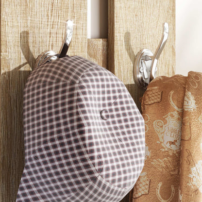 Three-in-One Hallway Storage Set - Natural Wood Finish/White