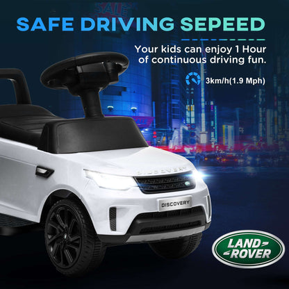 AIYAPLAY 2 in 1 Land Rover Licensed 6V Kids Electric Ride On Car Sliding Car w/ Headlights Music, for 18-60 Months