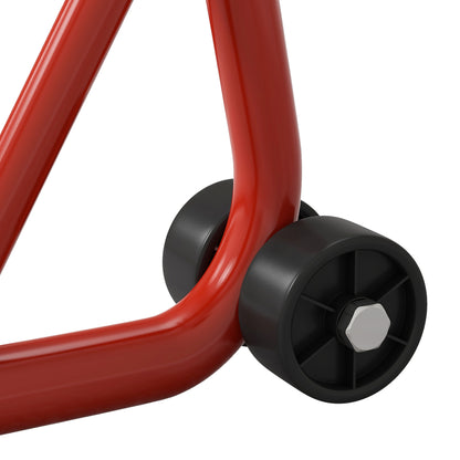 Rear Motorcycle Paddock Stand Motorbike Stand with Anti-Slip Mat, U-Shaped and L-Shaped Adapters, 200 kg Capacity, for 18", 17" and 10" Tyre