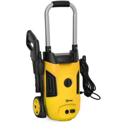 Outsunny 1800W High Pressure Washer, 150 Bar Pressure, 420 L/h Flow, Portable Electric Power Washer Jet Wash Cleaner with Adjustable Nozzle, 6M Hose