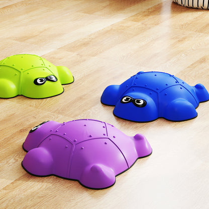 AIYAPLAY 9 Piece Balance Stepping Stones with Non-slip Edge, Indoor Outdoor Obstacle Courses for Kids Ages 3-8 Years, Multicoloured