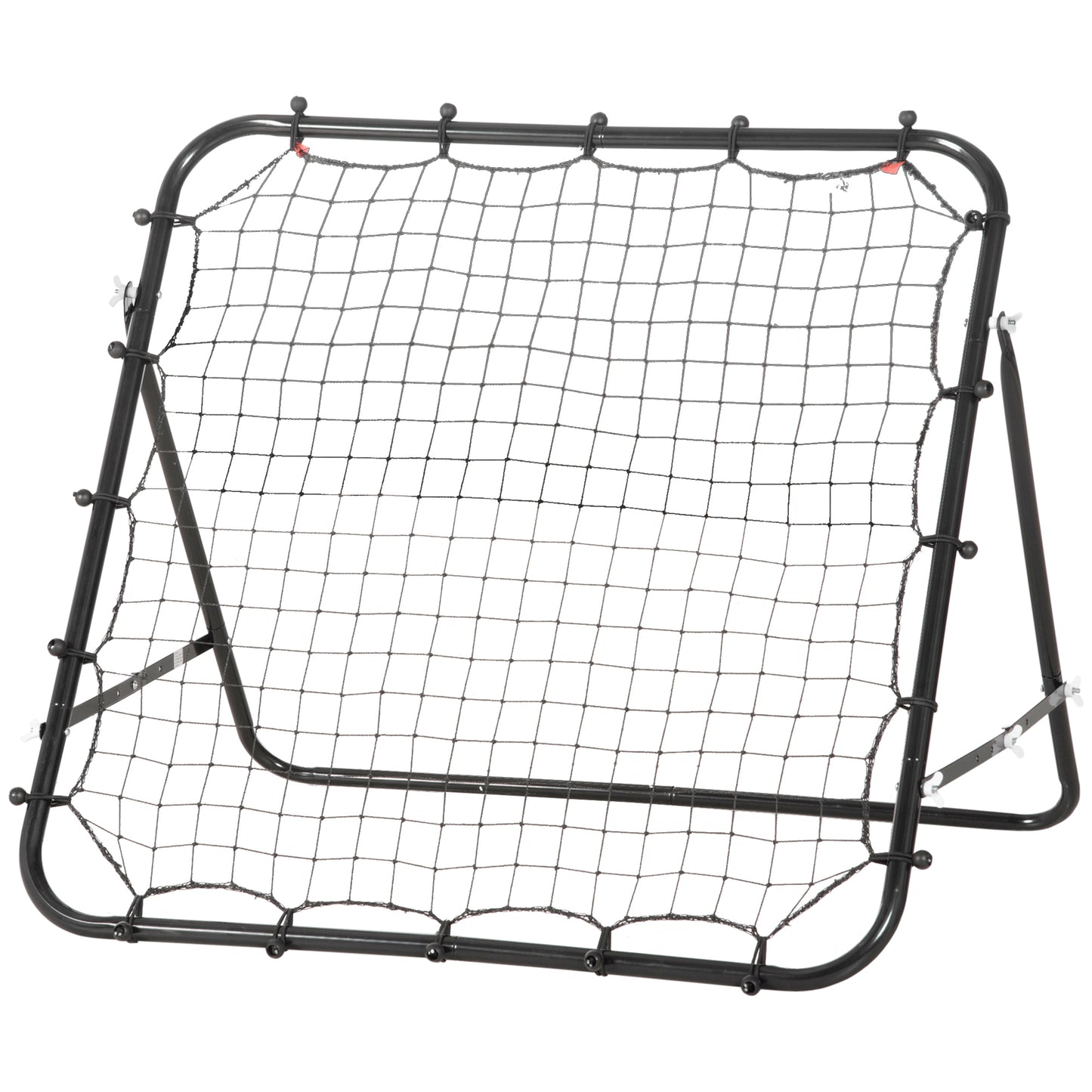 Football Rebounder Net Practise Kickback Goal for Teens Adults Softball Training Black