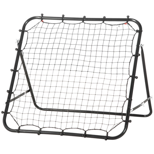 Football Rebounder Net Practise Kickback Goal for Teens Adults Softball Training Black