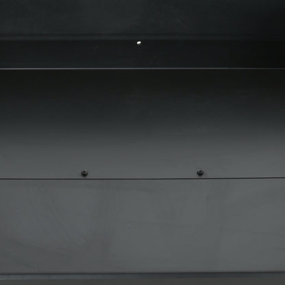 Charcoal BBQ Grill, Barbecue Trolley with Double Adjustable Grill, Side Table, Storage Shelf and Wheels for Outdoor Garden Party Cooking