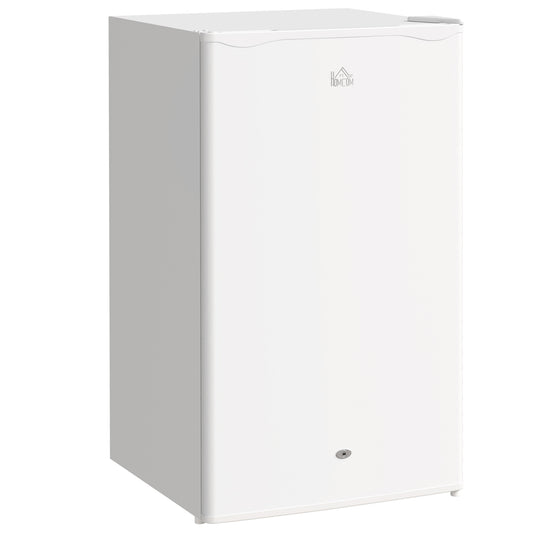 91L Freestanding Under-Counter Fridge Freezer with Lock - White