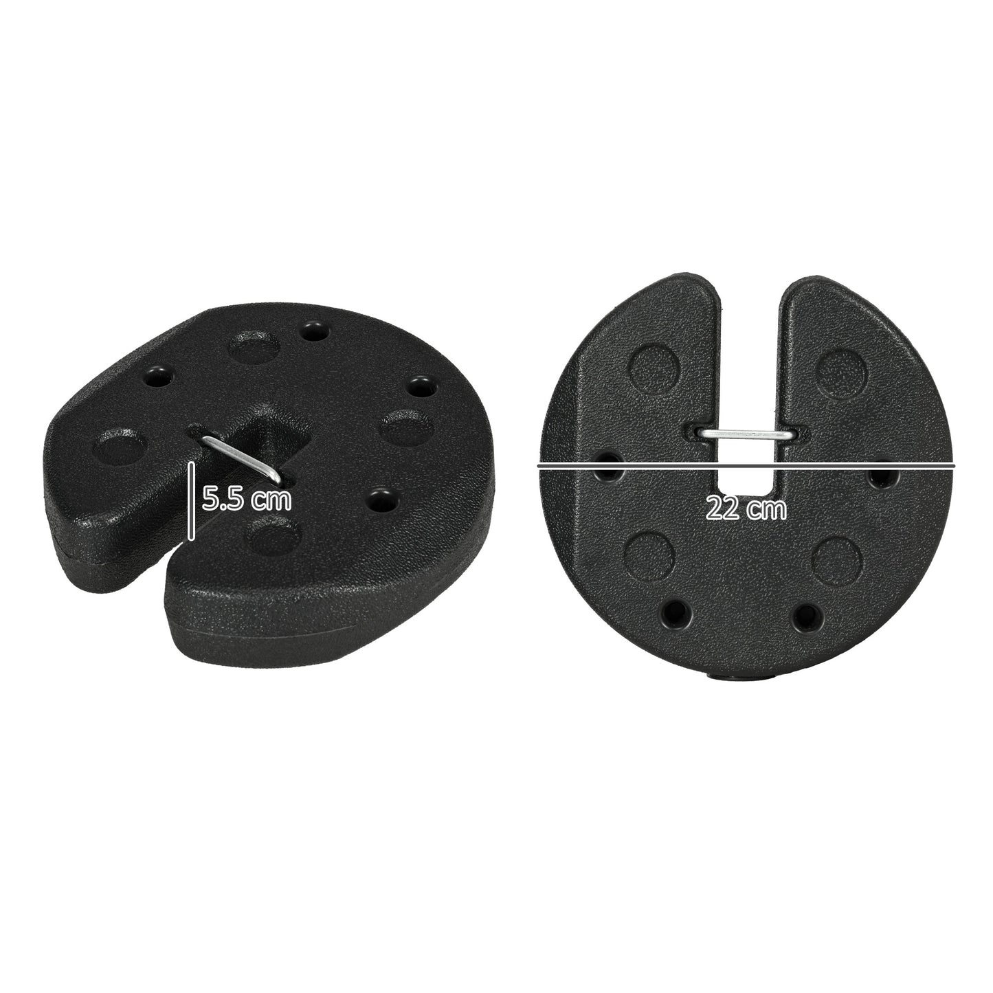 Gazebo Weights Set of 8, 24KG Weights for Gazebo Legs with Reinforce Pins and Carry Belt, for Canopies Marquees Tents