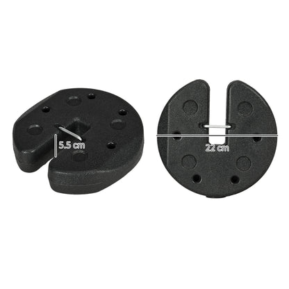 Gazebo Weights Set of 8, 24KG Weights for Gazebo Legs with Reinforce Pins and Carry Belt, for Canopies Marquees Tents