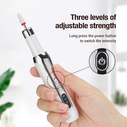 Electric Nail Manicure Pedicure Professional File Milling Cutter Gel Polish Remover Drill Tool Machine