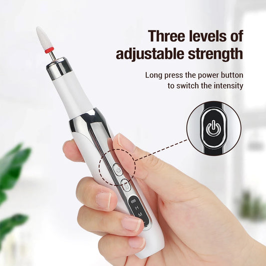 Electric Nail Manicure Pedicure Professional File Milling Cutter Gel Polish Remover Drill Tool Machine