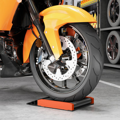Motorcycle Wheel Cleaning Roller Stand with Aluminium Alloy Frame and Rollers, Maintenance Stand for Tyre Cleaning and Chain Lubrication, Fit Tyre Width < 180mm, Bikes < 500lb