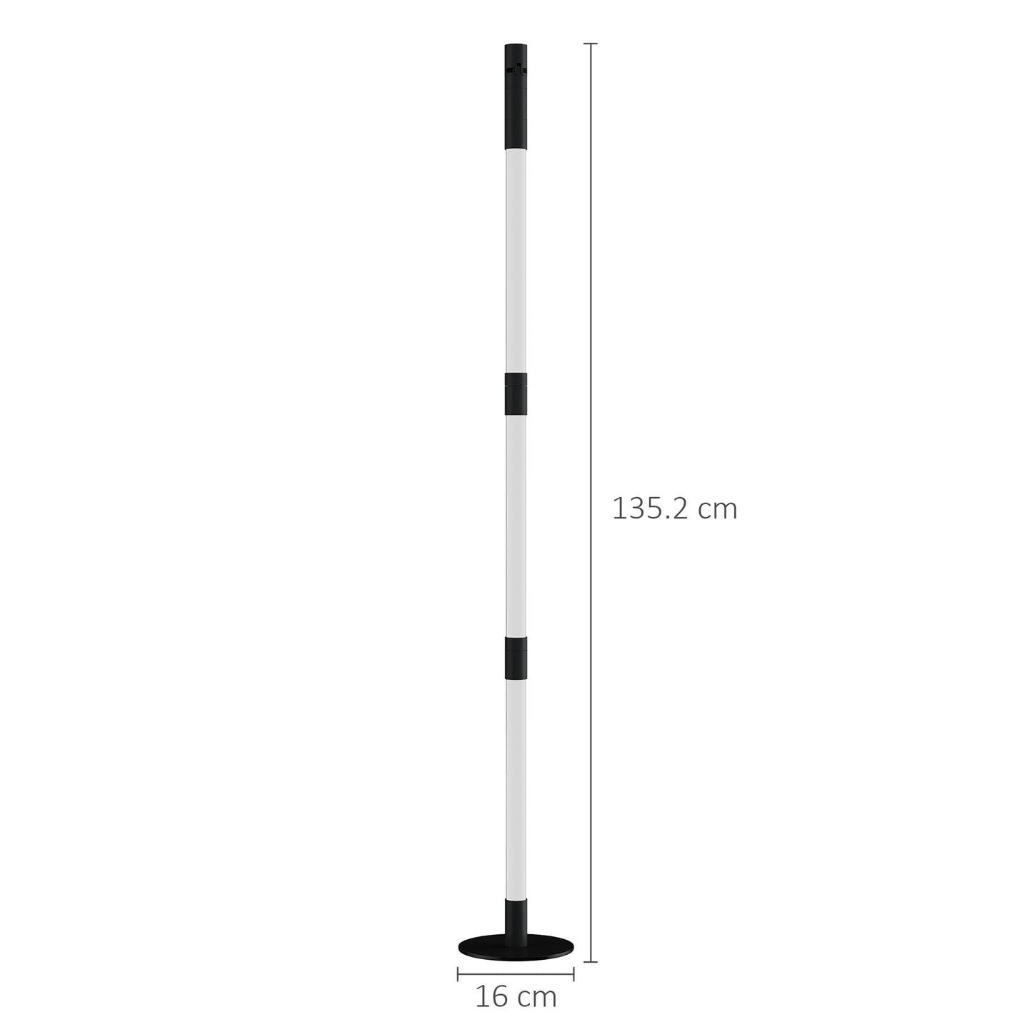 LED Floor Lamp with Reading Light, 360° RGB Detachable Corner Floor Lamp W/ App & Remote Control, Standing Lamp with Music Sync & Timing