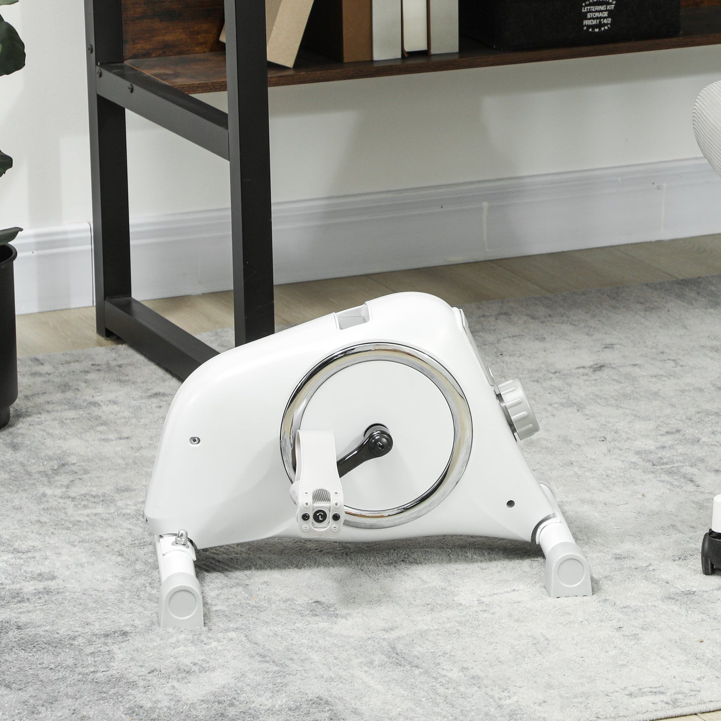 SPORTNOW Mini Exercise Bike, Sit Down Pedal Exerciser with 8-Level Quiet Magnetic Resistance and LCD Display, Portable Under Desk Bike for Arm and Leg Home Gym Office Workout