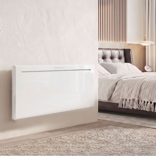 Smart White Panel Heater | WiFi App, Alexa & Google Home | Wall-Mounted or Freestanding Electric Heater | 1000/1500/2000W | Weekly Timer, Anti-Frost & Open Window Detection