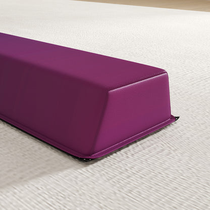 SPORTNOW Folding Gymnastics Floor Balance Beam | Blue & Pink | 236x10cm | Folds to 120cm | EVA Foam Core | 10cm Top 15cm Anti-Slip Base | Hook & Loop | 80kg | Age 3+ | Home Gym
