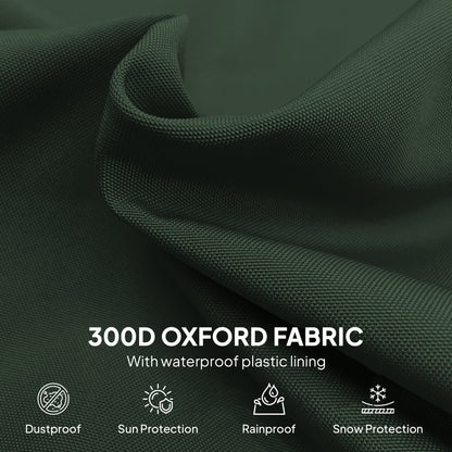 Parasol Cover | 300D Oxford & PVC Coating | Side Zip & Cord Lock | Fits 2-4m Umbrellas | Green