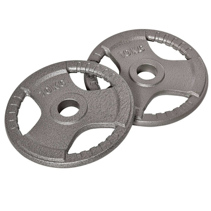 2 PCS Olympic Weight Plates Grip Plate Sets for Strength and Crossfit and Weightlifting Training, Barbell Weight Set for Home