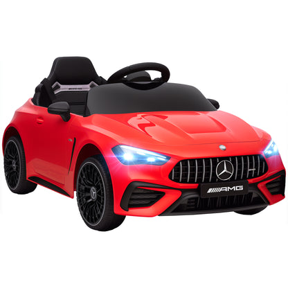 AIYAPLAY Licensed Mercedes AMG Kids Electric Car, 12V Ride On Car with Dual Motors, Remote Control for 3-6 Years