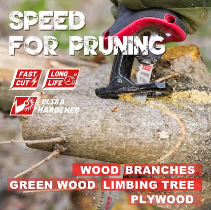 EZARC Reciprocating Saw Blades 9''  Wood Pruning Saw Blades 5 Ground Teeth Pruning Blades for Cutting Trimming