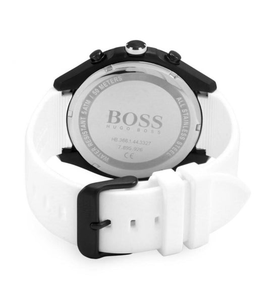 HUGO BOSS Velocity Men's Wrist Watch Chronograph White Strap HB1513718