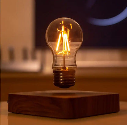 Square Magnetic Levitation Lamp Creativity Floating Glass LED Bulb Home Office Desk Decoration Birthday Gift Table Novelty Night Light
