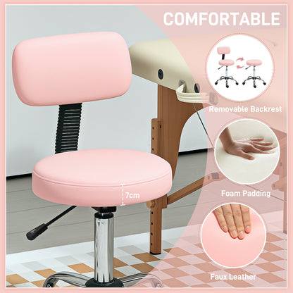 360° Swivel Seat Salon Stool - Pink