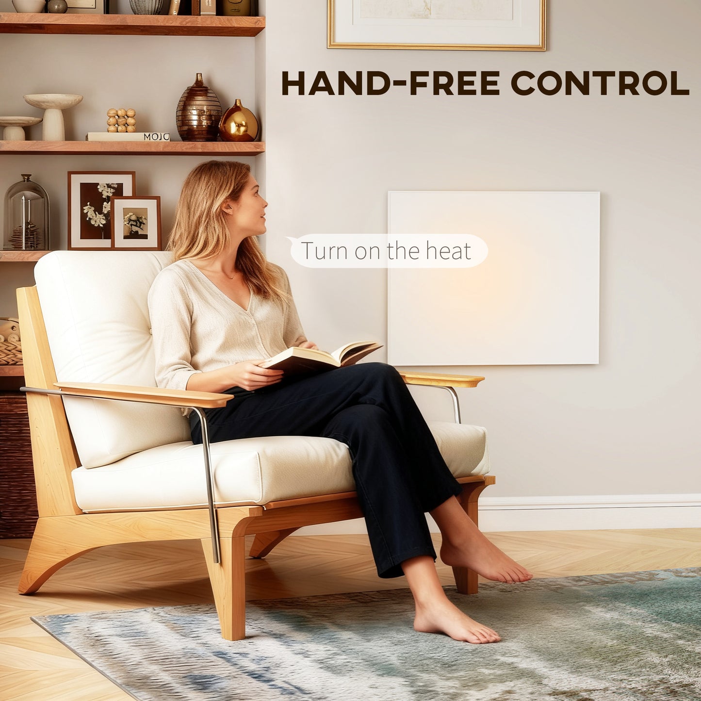 Wifi Smart Electric Heater, Far Infrared, Wall Mounted - 170W