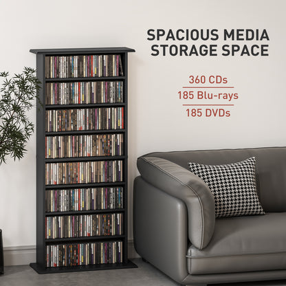 360 CD Storage Unit - Black