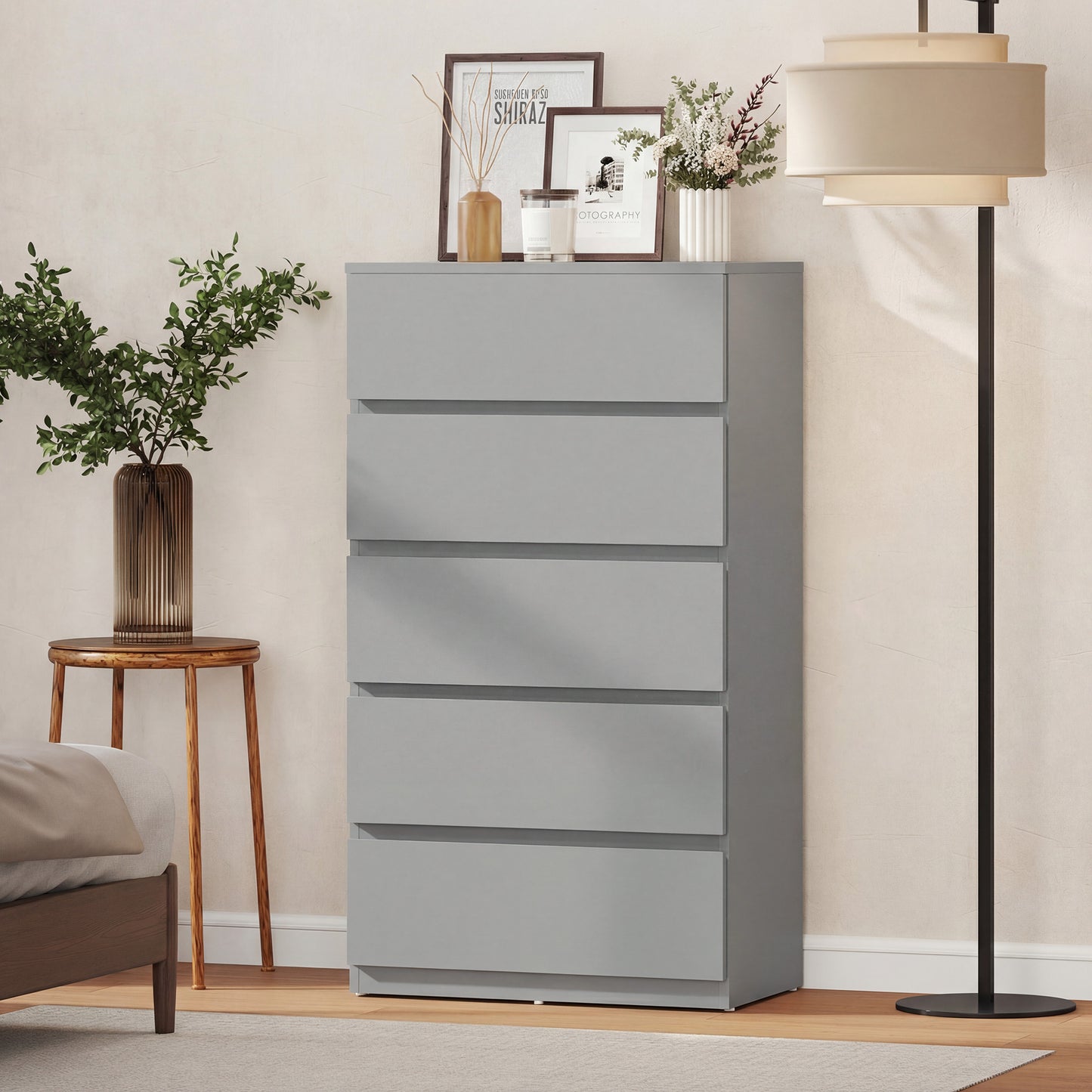 Chest of Drawers, 5-Drawer Storage Cabinets, Modern Dresser, Storage Drawer Unit for Bedroom