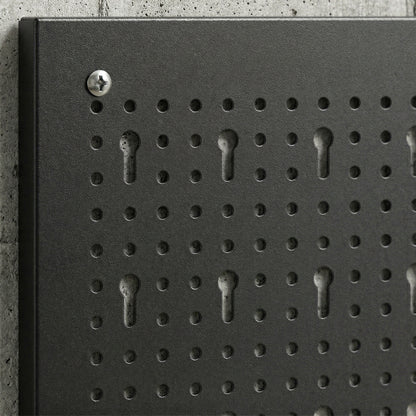Wall-Mounted Steel Pegboard Tool Storage Set | 28pc | 3 Boards | 50kg | Black & Red | Garage & Workshop