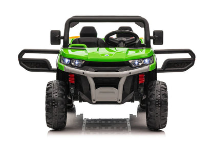 24V 6 Wheel Gator Ride On Versatile Electric Vehicle With Tipping Function, Parental Control With Entertainment Features - MP3 and USB