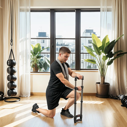 SPORTNOW Chest Expander, with 10-80kg Adjustable Resistance, for Home Gym, Office, Travel Workout