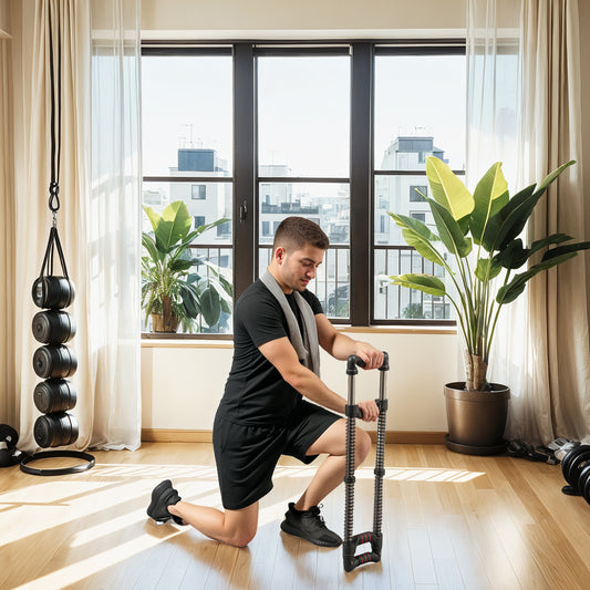 SPORTNOW Chest Expander, with 10-80kg Adjustable Resistance, for Home Gym, Office, Travel Workout