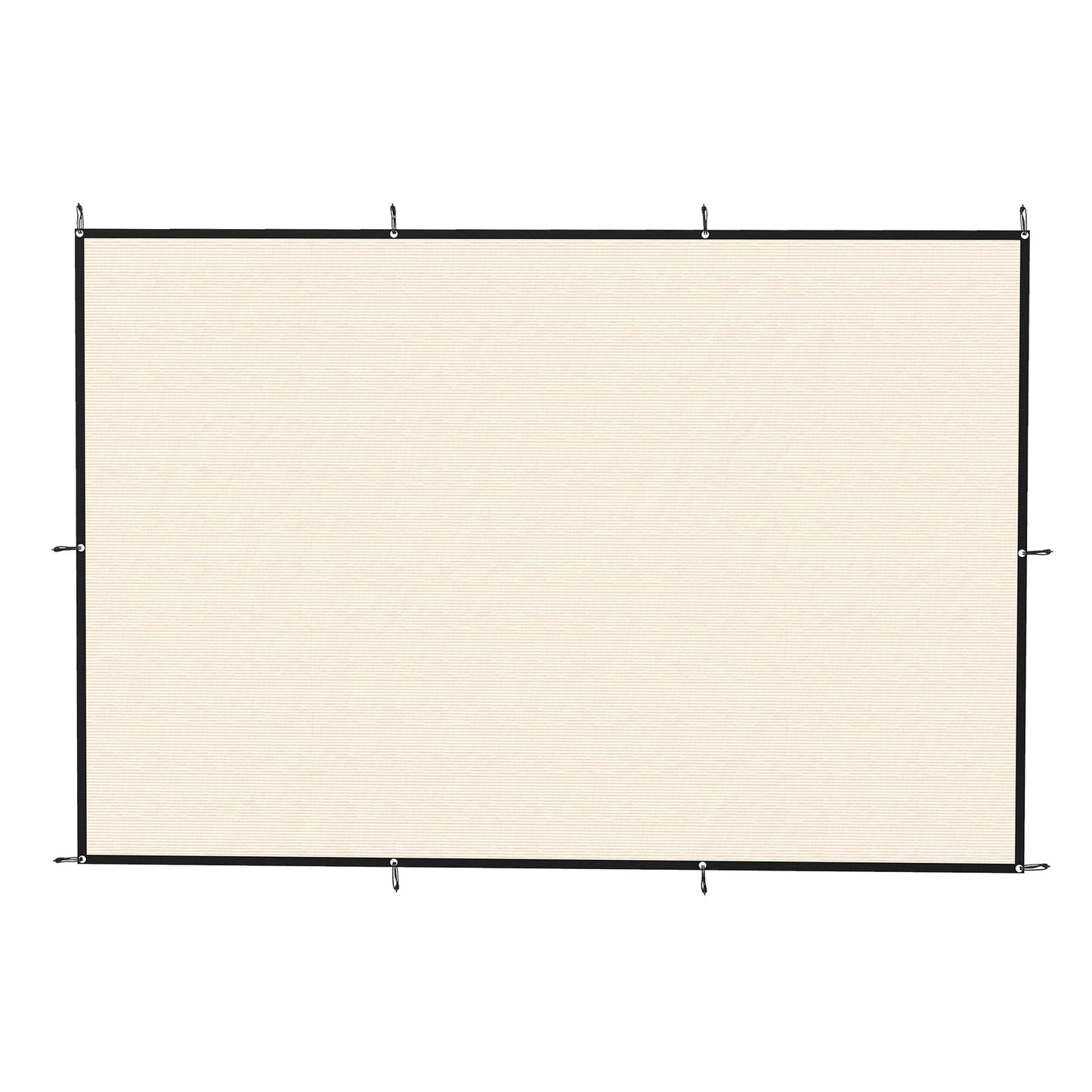 2x3m Sun Shade Sail | 85%+ UV Block | 180g/m² HDPE | 10 Stainless Steel Eyelets | 10 Bungee Ropes Included | Patio Garden Pool | Beige