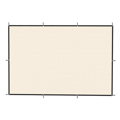 2x3m Sun Shade Sail | 85%+ UV Block | 180g/m² HDPE | 10 Stainless Steel Eyelets | 10 Bungee Ropes Included | Patio Garden Pool | Beige