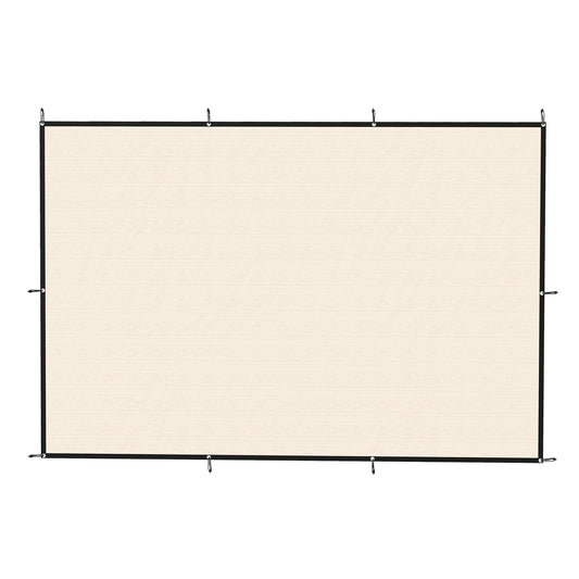 2x3m Sun Shade Sail | 85%+ UV Block | 180g/m² HDPE | 10 Stainless Steel Eyelets | 10 Bungee Ropes Included | Patio Garden Pool | Beige