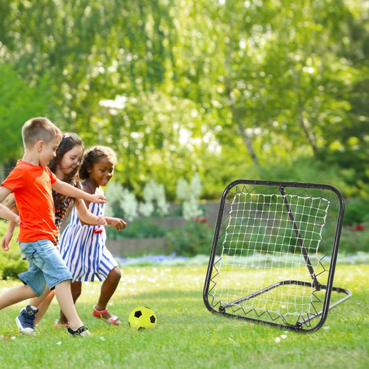 Angle Adjustable Rebounder Net Goal Training Set Soccer Football Baseball