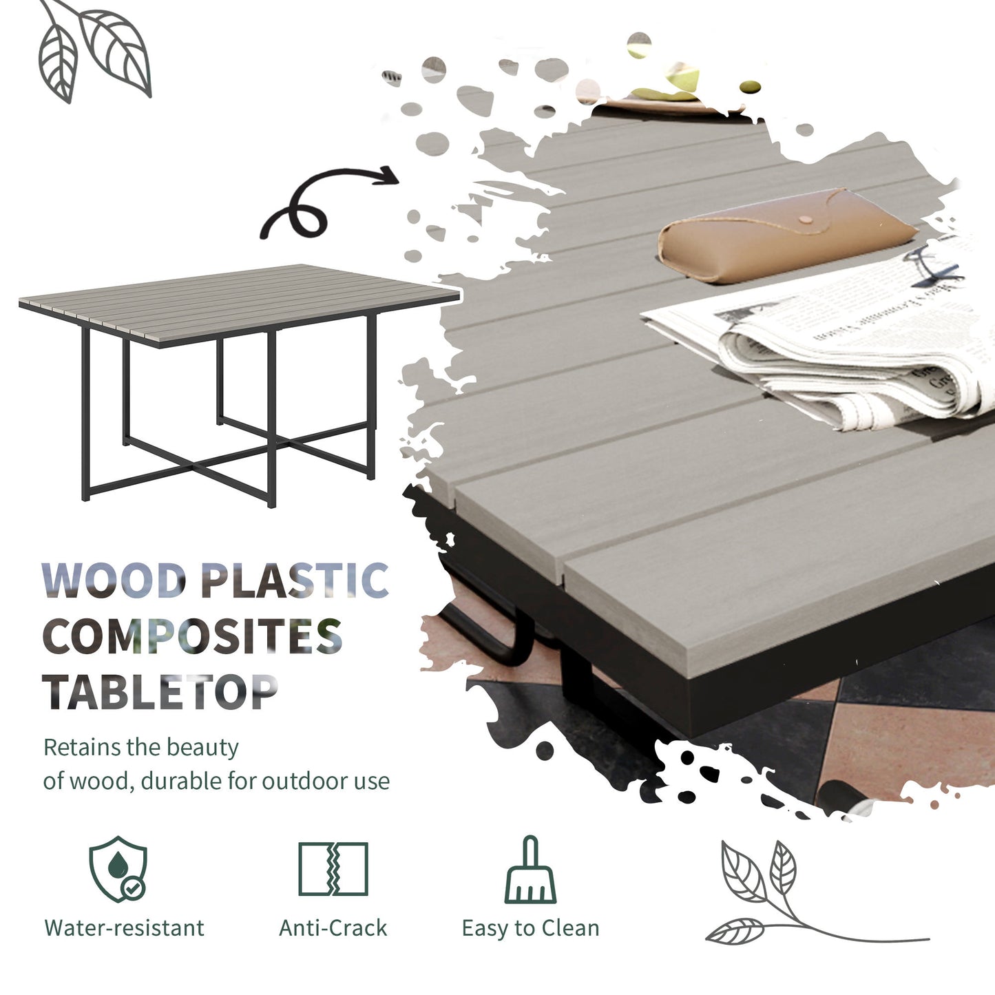 10 Seater Rattan Cube Garden Furniture Set, Rattan Dining Set with Cushions, Outdoor Dining Table and Chairs with 6 Armchairs, 4 Stools - Grey