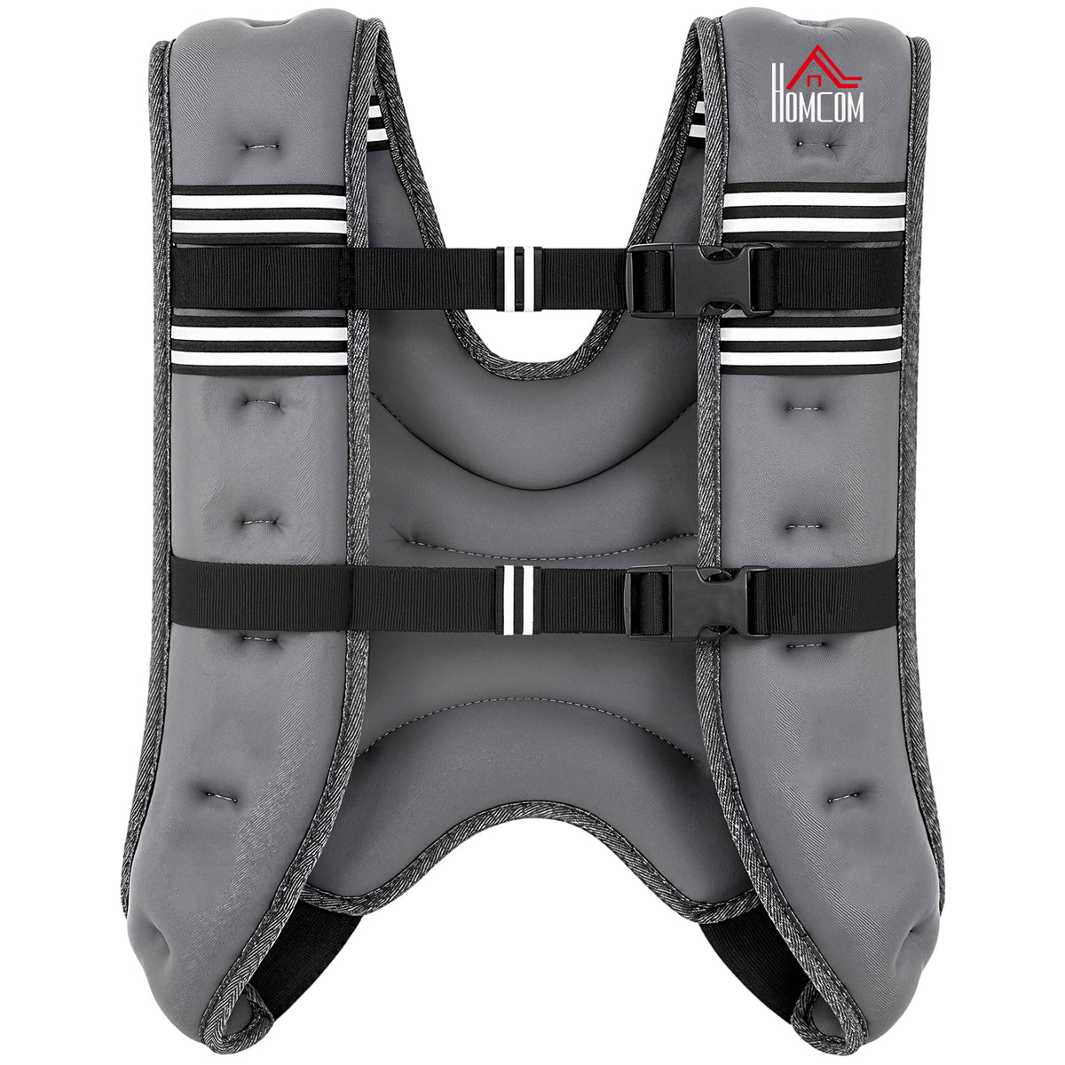 5 kg Weighted Vest | Adjustable Oxford Fabric Running & Walking Training Vest with Mesh Pocket & Reflective Strips | Grey