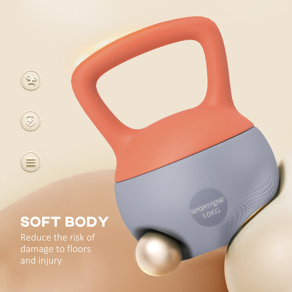 Soft Kettlebell Set of 4 | 4kg 6kg 8kg 10kg | Non-Slip Handle | Flat Base | Home Gym | Strength Training
