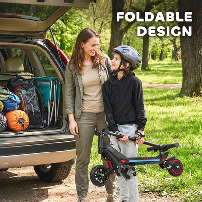 Electric Scooter for Kids, Foldable E Scooter for Age Age 6+ with LED Display, RGB lights, Up to 16km/h