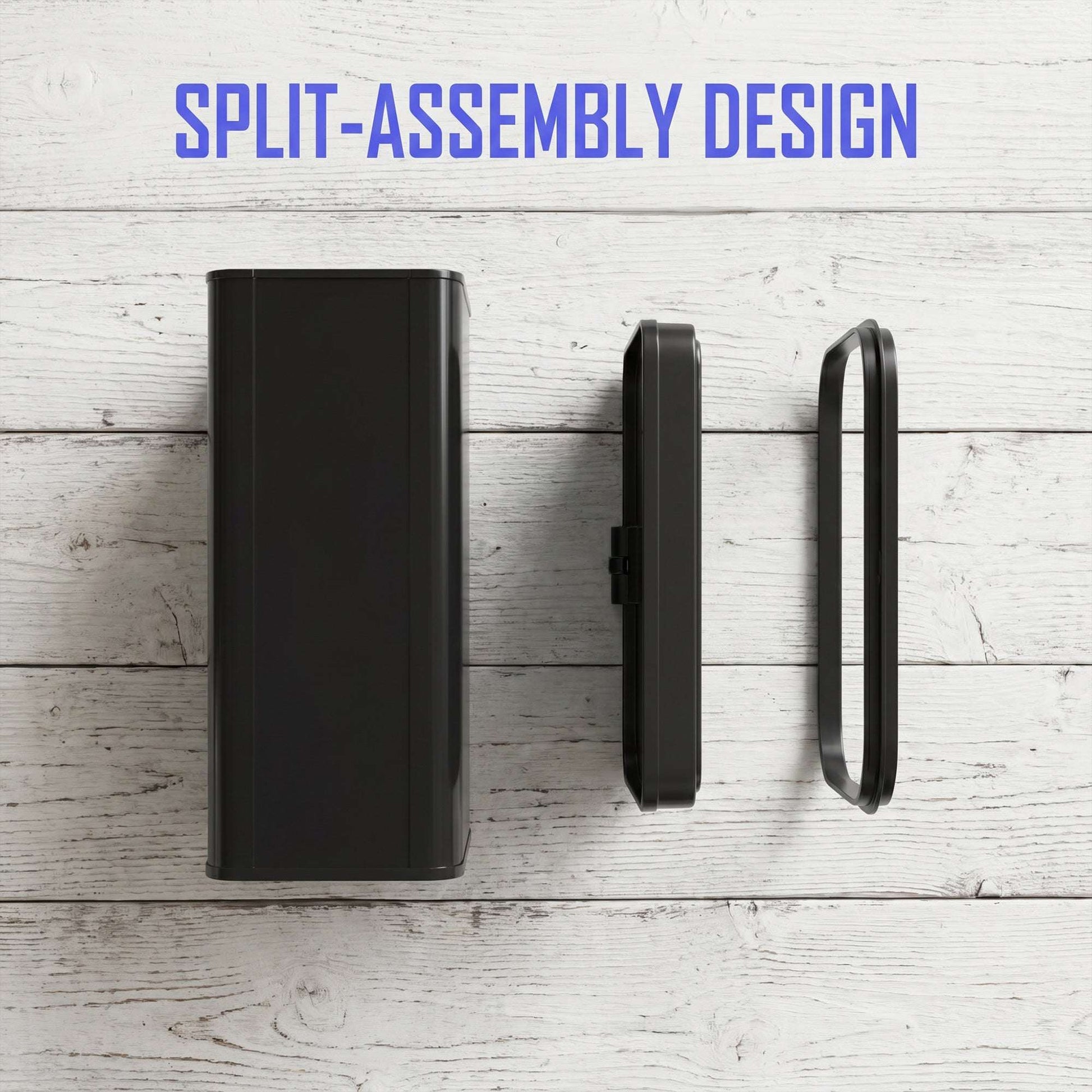 50L Motion Sensor Bin | 0.5s Open | Fingerprint-Resistant 410 Stainless Steel | Soft-Close Lid | Dual Modes | Extra-Wide Opening | Liner Ring | Fully Detachable | 4xAA 10,000 Cycles | 35.5x26x67cm | Black