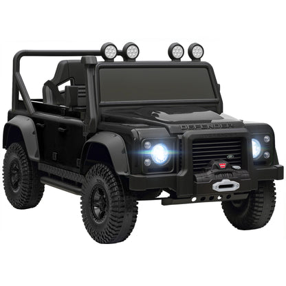 AIYAPLAY Kids Official Licensed Land Rover Defender 110 SVX Ride On Car with Remote Control, Music, Horn, 4 Spring Suspension Wheels, LED Lights for 3-5 Years Old