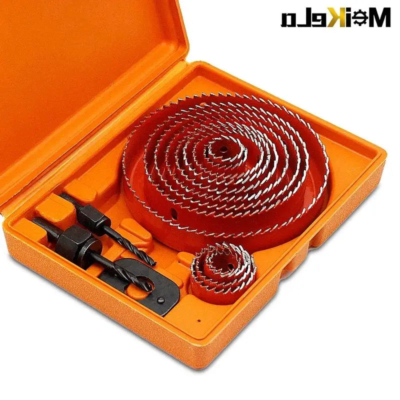 Hole Saw Cutter Cutting 8 Piece Set, Metal Core, 19-127mm Saw Cup Wood Crown, Drill Bit For Wood ,Woodworking Tools